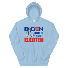 Load image into Gallery viewer, Biden Selected not Elected Unisex Hoodie

