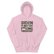 Load image into Gallery viewer, Biden Is Not My F**KING President Camouflage Unisex Hoodie
