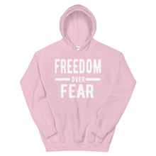 Load image into Gallery viewer, Freedom Over Fear Unisex Hoodie
