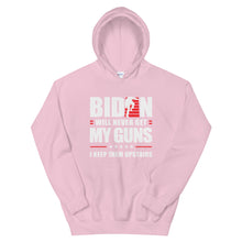 Load image into Gallery viewer, BIDEN STAIRS AND GUNS Unisex Hoodie
