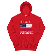 Load image into Gallery viewer, Proud Patriot American Flag Unisex Hoodie
