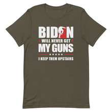 Load image into Gallery viewer, BIDEN STAIRS AND GUNS Short-Sleeve Unisex T-Shirt
