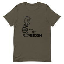 Load image into Gallery viewer, Trump piss on Biden Short-Sleeve Unisex T-Shirt
