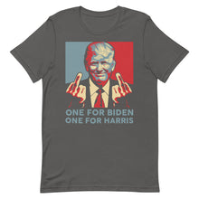 Charger l&#39;image dans la galerie, Trump middle finger Short-Sleeve Unisex T-Shirt
