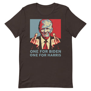 Trump middle finger Short-Sleeve Unisex T-Shirt