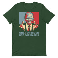Load image into Gallery viewer, Trump middle finger Short-Sleeve Unisex T-Shirt
