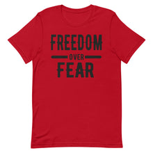 Cargar imagen en el visor de la galería, Freedom over Fear Short-Sleeve Unisex T-Shirt
