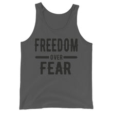 Cargar imagen en el visor de la galería, Freedom over Fear Unisex Tank Top
