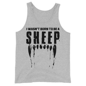 Wasn’t born to be a sheep Unisex Tank Top