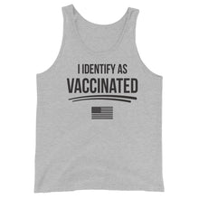Load image into Gallery viewer, I identify as Vaccinated Unisex Tank Top
