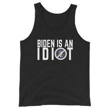 Load image into Gallery viewer, BIDEN IS AN IDIOT Unisex Tank Top
