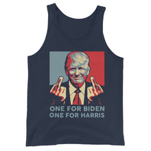 Load image into Gallery viewer, Trump Middle Finger Unisex Tank Top
