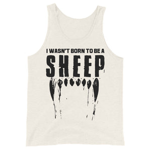 Wasn’t born to be a sheep Unisex Tank Top