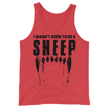 Load image into Gallery viewer, Wasn’t born to be a sheep Unisex Tank Top
