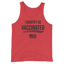 Charger l&#39;image dans la galerie, I identify as Vaccinated Unisex Tank Top
