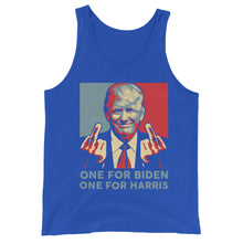 Load image into Gallery viewer, Trump Middle Finger Unisex Tank Top
