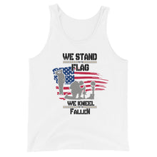 Load image into Gallery viewer, We Stand For The Flag Unisex Tank Top
