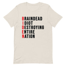 Cargar imagen en el visor de la galería, Biden destroying Nation Short-Sleeve Unisex T-Shirt
