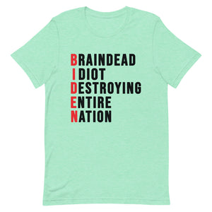 Biden destroying Nation Short-Sleeve Unisex T-Shirt