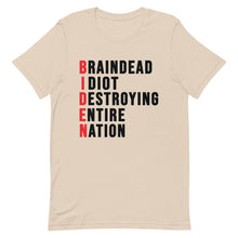 Load image into Gallery viewer, Biden destroying Nation Short-Sleeve Unisex T-Shirt
