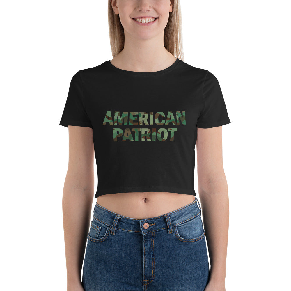 American Patriot Women’s Crop Tee - Real Tina 40