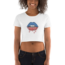 Load image into Gallery viewer, USA Lips Women’s Crop Tee
