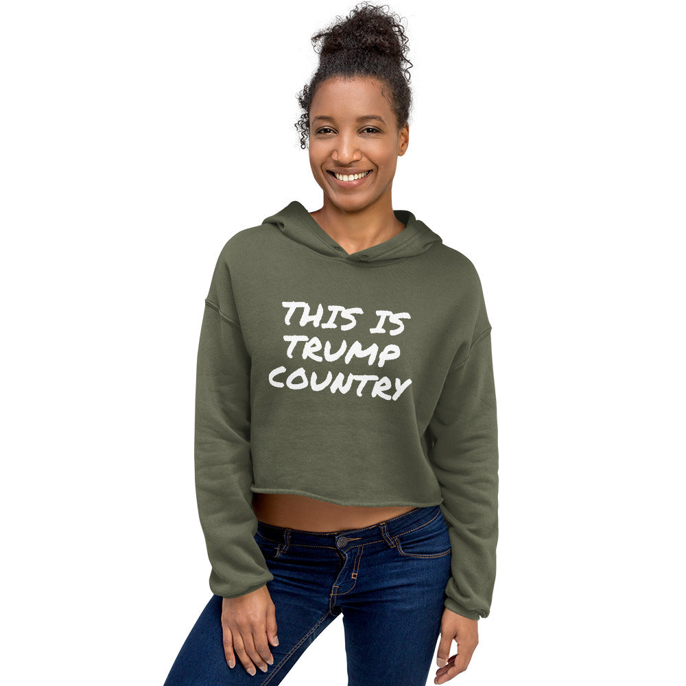 This is Trump Country Women's Crop Hoodie - Real Tina 40