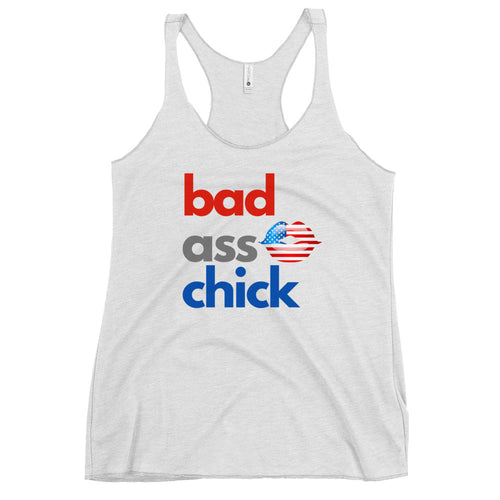 Bad Ass Chick Racerback Tank - Real Tina 40