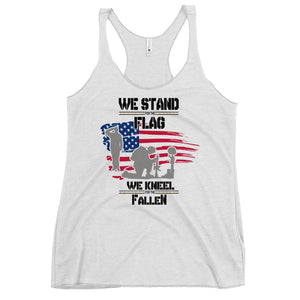 Stand for the flag Women's Racerback Tank
