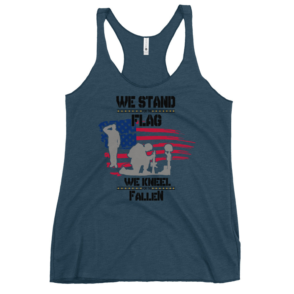 Stand for the flag Women's Racerback Tank