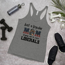 Load image into Gallery viewer, MOM not raising LIBERALS Women&#39;s Racerback Tank
