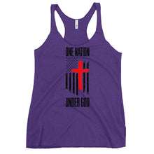 Load image into Gallery viewer, One nation under god Women&#39;s Racerback Tank
