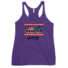 Load image into Gallery viewer, Let’s go Brandon FJB Women&#39;s Racerback Tank
