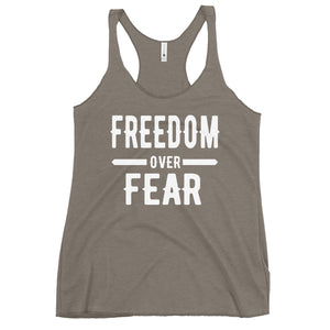 Freedom over Fear Women's Racerback Tank
