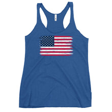 Load image into Gallery viewer, Weathered Flag Women&#39;s Racerback Tank

