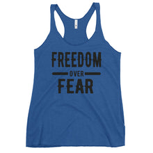 Cargar imagen en el visor de la galería, Freedom over Fear Women&#39;s Racerback Tank
