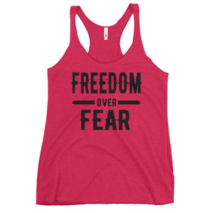 Freedom over Fear Women's Racerback Tank