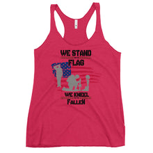 Load image into Gallery viewer, Stand for the flag Women&#39;s Racerback Tank
