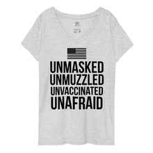 Load image into Gallery viewer, UnAfraid! Women’s recycled v-neck t-shirt
