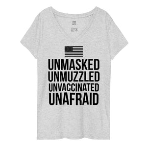 UnAfraid! Women’s recycled v-neck t-shirt